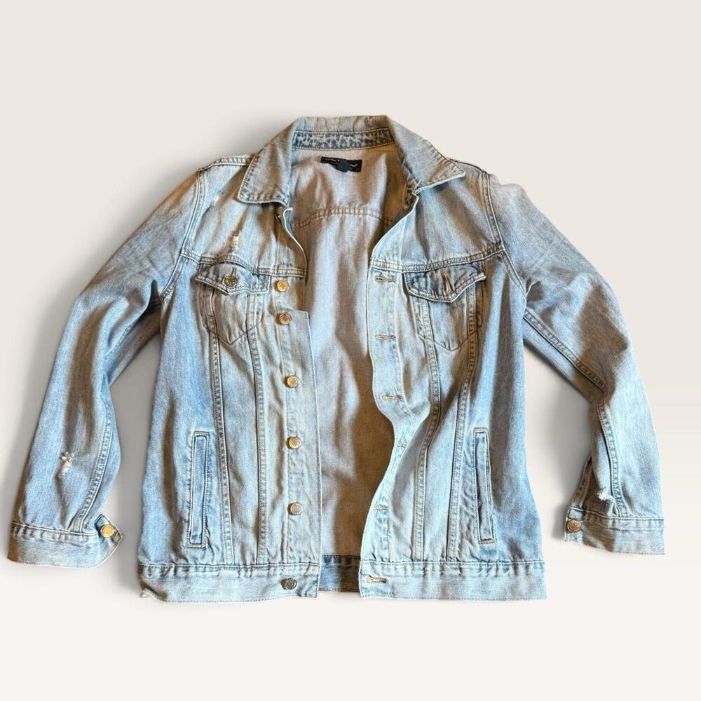 Lucky brand washed blue distressed